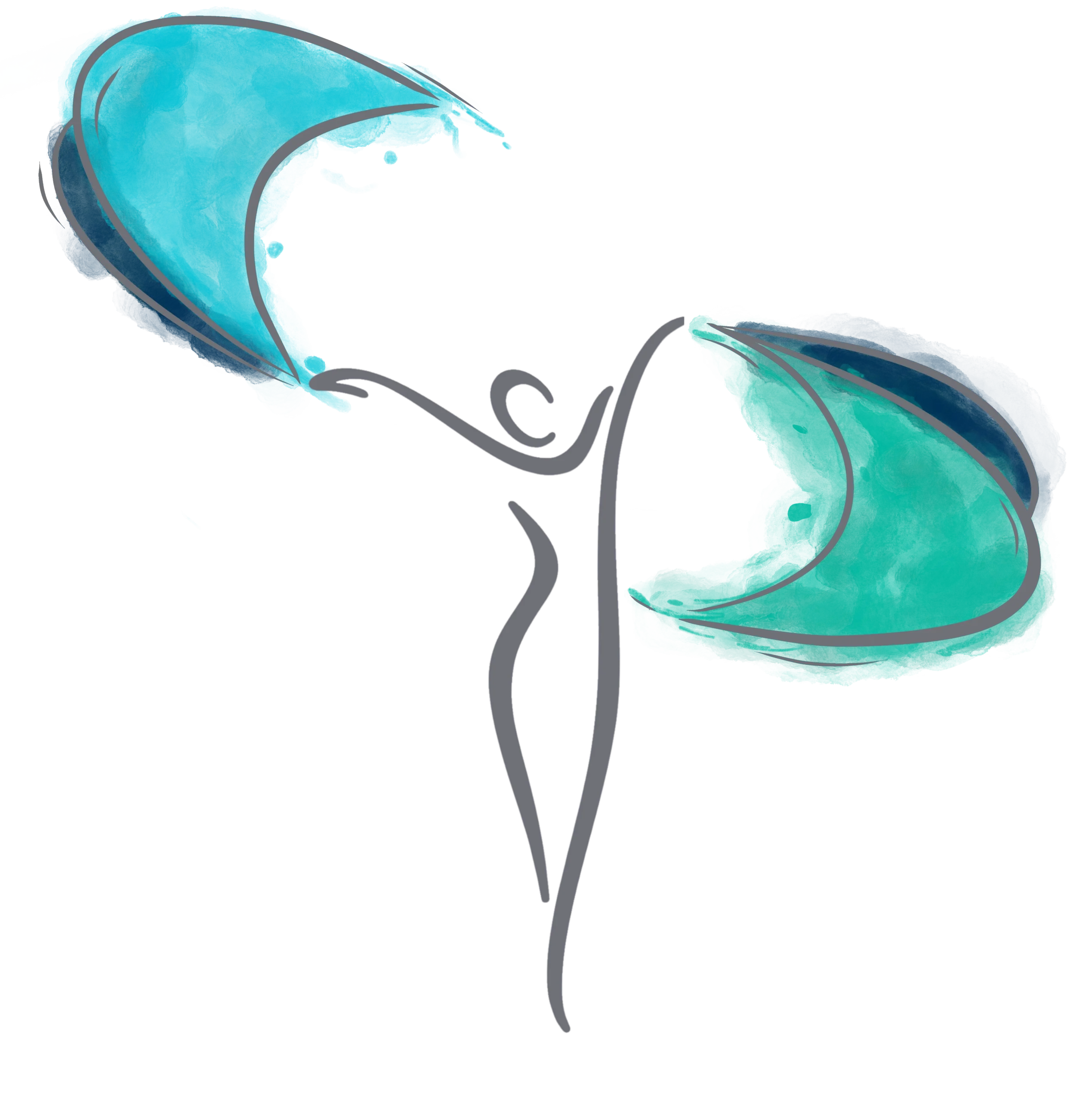 logo watercolor spatter